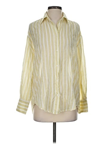 Zara Long Sleeve Button-Down Shirt (view 1)