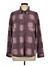 32 Degrees Plaid Burgundy Long Sleeve Blouse Size L - photo 1