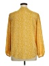 Unbranded 100% Polyester Yellow Long Sleeve Blouse Size XL - photo 2