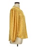 Unbranded 100% Polyester Yellow Long Sleeve Blouse Size XL - photo 4