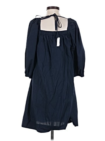 Madewell Square-Neck Puff-Sleeve Mini Dress (view 2)