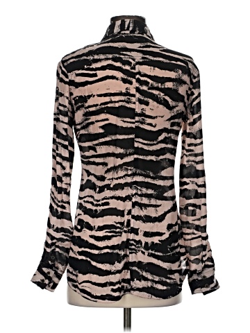 Bebe Long Sleeve Silk Top (view 2)