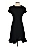 Donna Ricco 100% Polyester Solid Black Cocktail Dress Size 4 Petite - photo 1