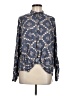 BDG 100% Viscose Print Blue Long Sleeve Blouse Size M - photo 1