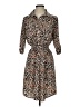 Millenium Animal Print Brown Casual Dress Size S - photo 1