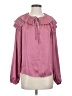 Current Air 100% Polyester Pink Long Sleeve Blouse Size XS - photo 1