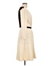 Diane von Furstenberg 100% Wool Solid Ivory Casual Dress Size 12 - photo 4