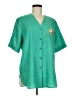 Assorted Brands Green Short Sleeve Blouse Size M - photo 1