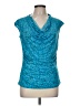 Worthington Blue Short Sleeve Top Size M (petite) - photo 1