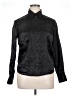 Modeszene Metallic Black Long Sleeve Button-Down Shirt Size 14 - photo 1