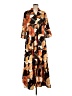 Shein Print Orange Casual Dress Size L - photo 1
