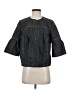 Baccini Gray 3/4 Sleeve Button-Down Shirt Size S - photo 1