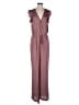 Vila Solid Burgundy Jumpsuit Size M - photo 1