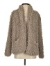Love, Fire 100% Polyester Gray Faux Fur Jacket Size S - photo 1