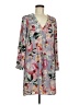 Eight Sixty 100% Polyester Print Gray Casual Dress Size M - photo 1