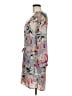 Eight Sixty 100% Polyester Print Gray Casual Dress Size M - photo 5