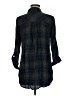Mine 100% Rayon Plaid Green 3/4 Sleeve Button-Down Shirt Size M - photo 2