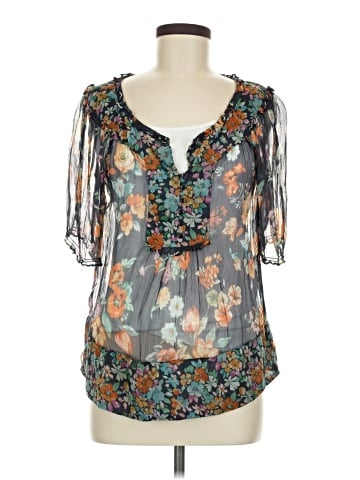 Zara Basic 3/4 Sleeve Blouse (view 1)