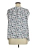 Ann Taylor LOFT 100% Polyester Blue Short Sleeve Blouse Size XL - photo 2