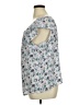 Ann Taylor LOFT 100% Polyester Blue Short Sleeve Blouse Size XL - photo 5