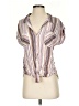Harper Stripes Purple Short Sleeve Blouse Size S - photo 1