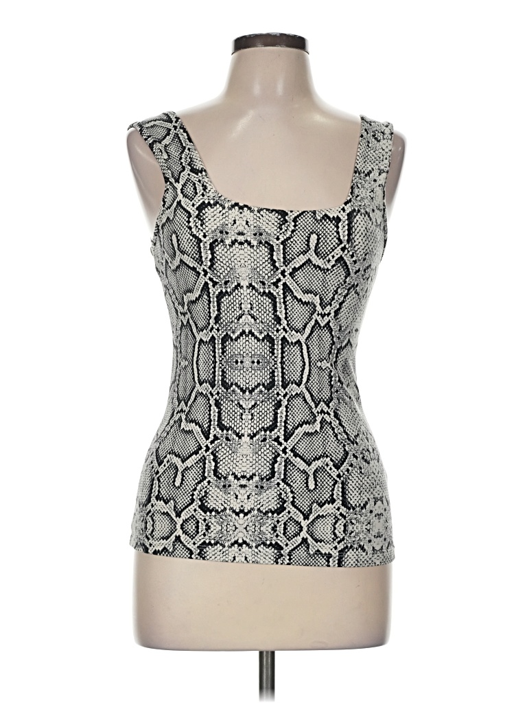 Pre-owned Varley Tank Top Silver Strapless Neckline Tops