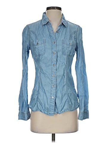 Guess Long Sleeve Button-Down Shirt (view 1)