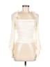 ASTR The Label 100% Polyester Ivory Long Sleeve Blouse Size M - photo 1