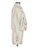 Zara 100% Polyurethane Ivory Trenchcoat Size M - photo 4
