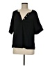 Unbranded Black Short Sleeve Henley Size M - photo 1