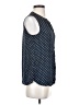 Banana Republic 100% Polyester Polka Dots Blue Sleeveless Blouse Size 2 - photo 4