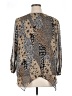Style&Co 100% Polyester Animal Print Silver 3/4 Sleeve Blouse Size XL - photo 2