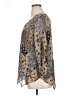 Style&Co 100% Polyester Animal Print Silver 3/4 Sleeve Blouse Size XL - photo 5
