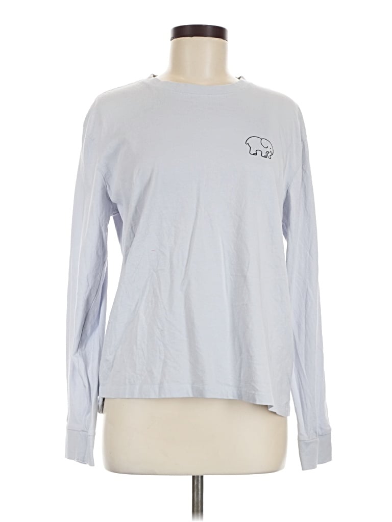 Pre-owned Ivory Ella Long Sleeve T-shirt In Silver