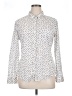 Caslon 100% Cotton Polka Dots White Long Sleeve Blouse Size XL - photo 1