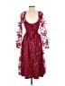 Lulus 100% Polyester Burgundy Cocktail Dress Size M - photo 2