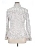 Caslon 100% Cotton Polka Dots White Long Sleeve Blouse Size XL - photo 2