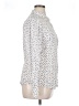 Caslon 100% Cotton Polka Dots White Long Sleeve Blouse Size XL - photo 4