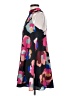 Crosby 100% Polyester Print Black Cocktail Dress Size XS - photo 5