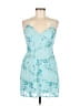 Lulus 100% Polyester Blue Cocktail Dress Size M - photo 1