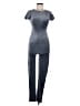 Fashion Nova Metallic Gray Jumpsuit Size S - photo 1