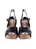 Korks 100% Leather Black Sandals Size 8 - photo 2
