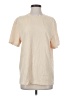 Unbranded 100% Polyester Solid Ivory Short Sleeve T-Shirt Size S - photo 1