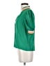 THML Color Block Green Short Sleeve Blouse Size XS - photo 5