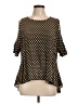 Bishop + Young 100% Rayon Black 3/4 Sleeve Blouse Size L - photo 1
