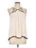Coco + Jaimeson Ivory Sleeveless Blouse Size L - photo 1