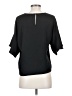 Who What Wear 100% Polyester Black Short Sleeve Top Size S - photo 2
