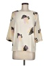 DKNYC 100% Polyester Ivory 3/4 Sleeve T-Shirt Size M - photo 1