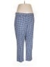 Rafaella Checkered-gingham Blue Casual Pants Size 16 - photo 1