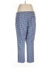Rafaella Checkered-gingham Blue Casual Pants Size 16 - photo 2